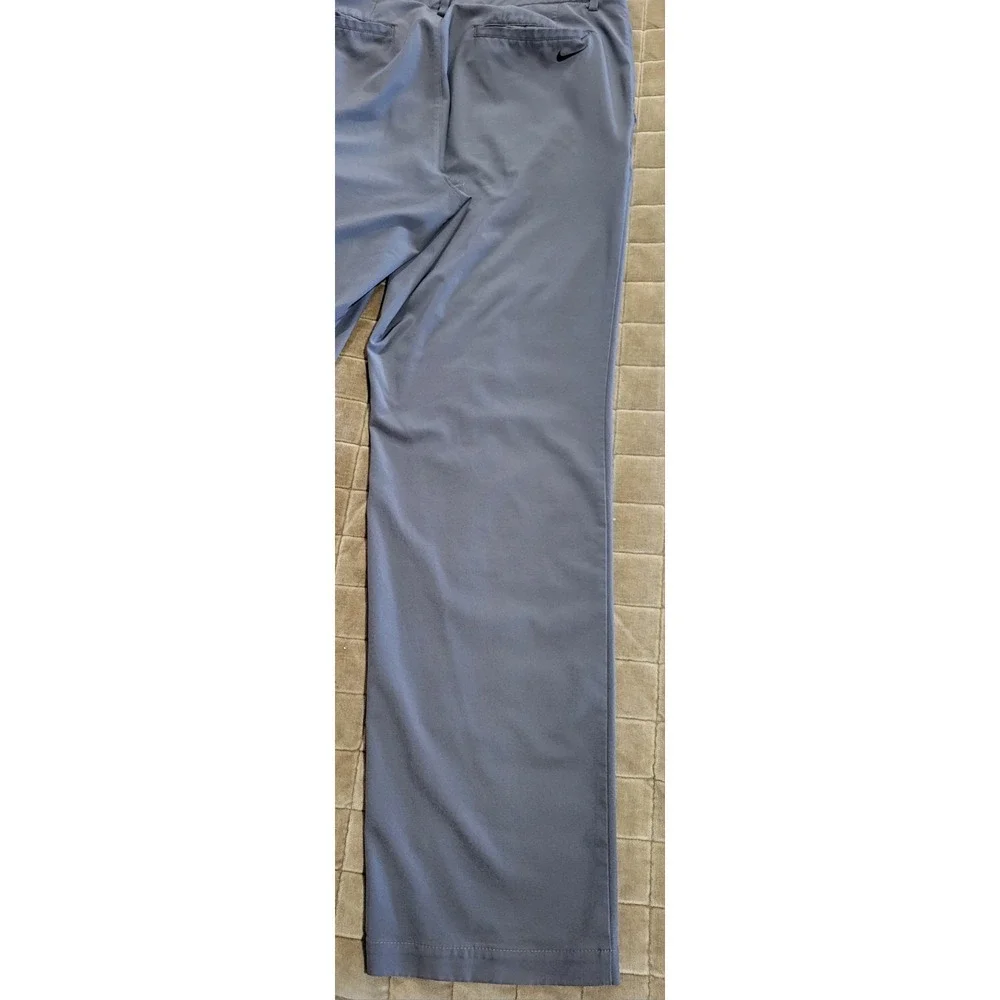 NIKE GOLF Mens Size 34x32 Standard Fit Stretch Performance Pants Gray 833194-021